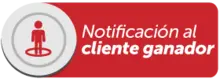 Notificaciones al cliente ganador