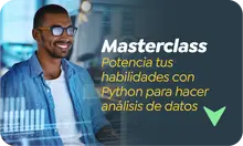 Masterclass Potencia tus habilidades con  Python para hacer  análisis de datos